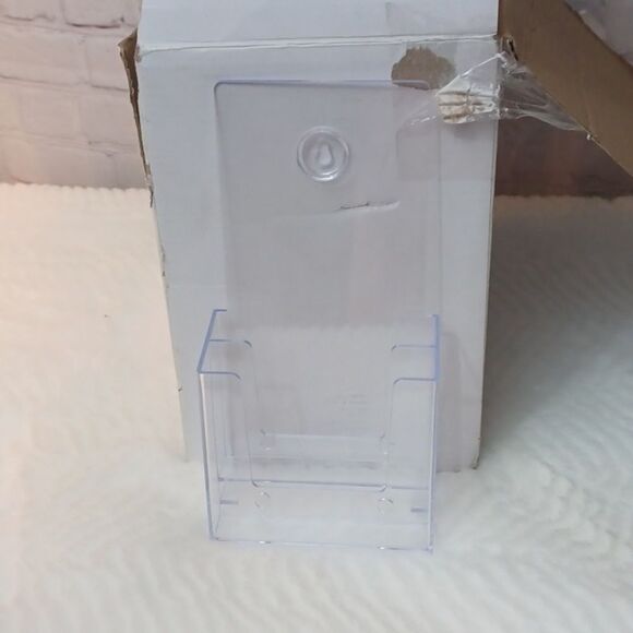 Brochure ‎ Display Double  Holder Stand Acrylic    W4.5x9H  There Is 10 New - Picture 6 of 11